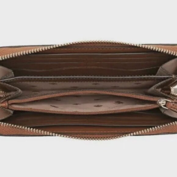 Kate Spade NY Leila Large Continental Wallet Pebble Leather Warm Gingerbread - Picture 3 of 4